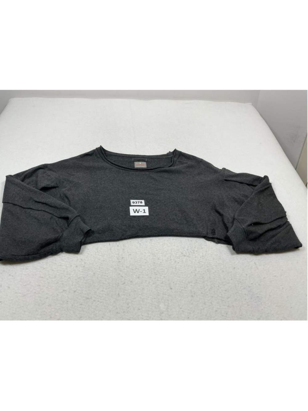 Womans Excellent Free People Movement Cropped Sweatshirt Small Gray Oversize